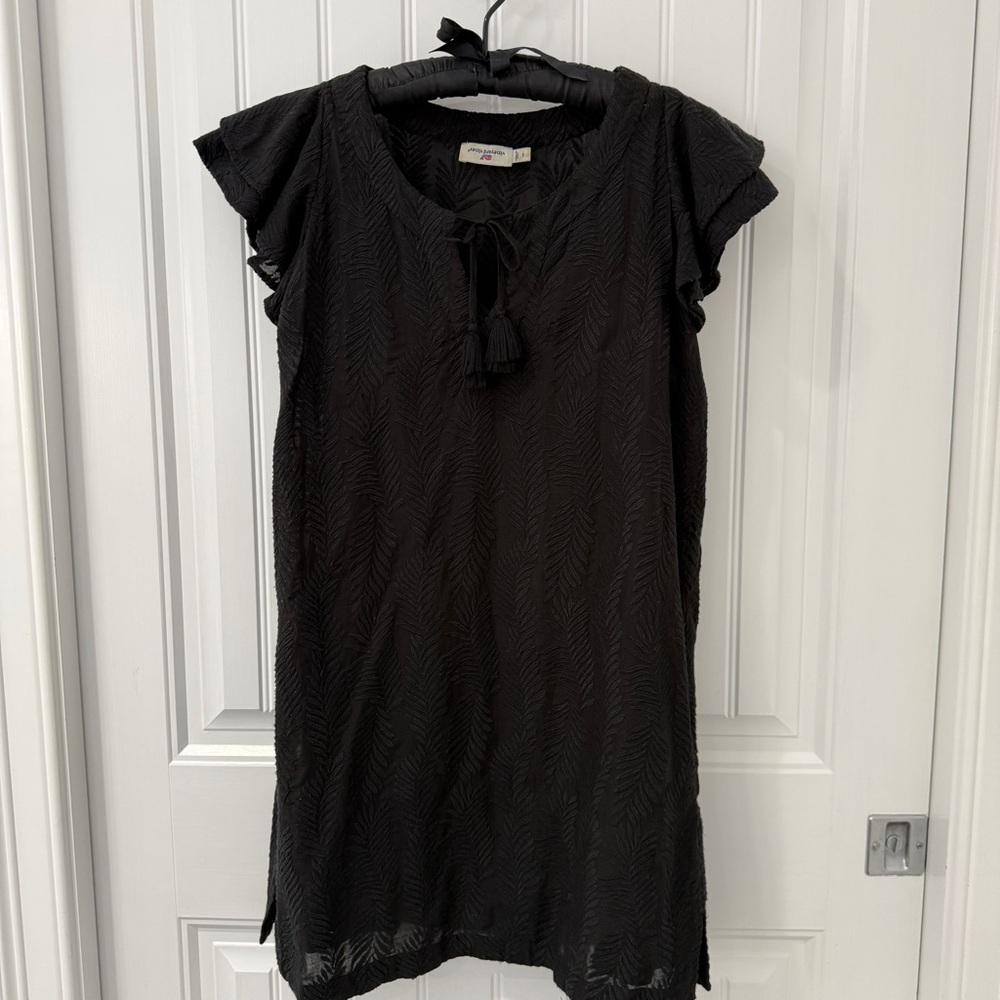 Vineyard Vines Black Textured Dress